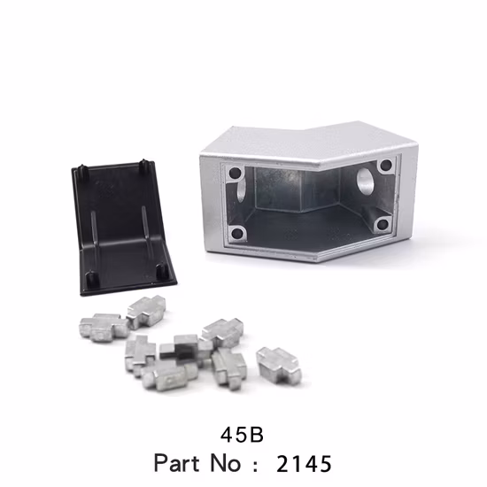 Connecteur de support à 45 degrés 45b, fabricant chinois, pour support d'angle en profilé aluminium industriel série 45